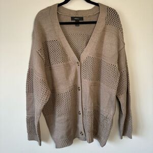 Forever 21 Women’s Knit Cardigan - Beige / Brown / Tan - Size 3x